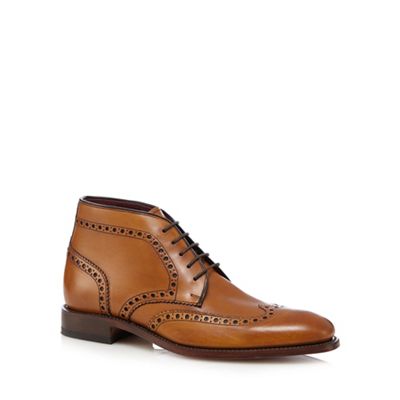Loake Tan 'Harrington' leather ankle boots
